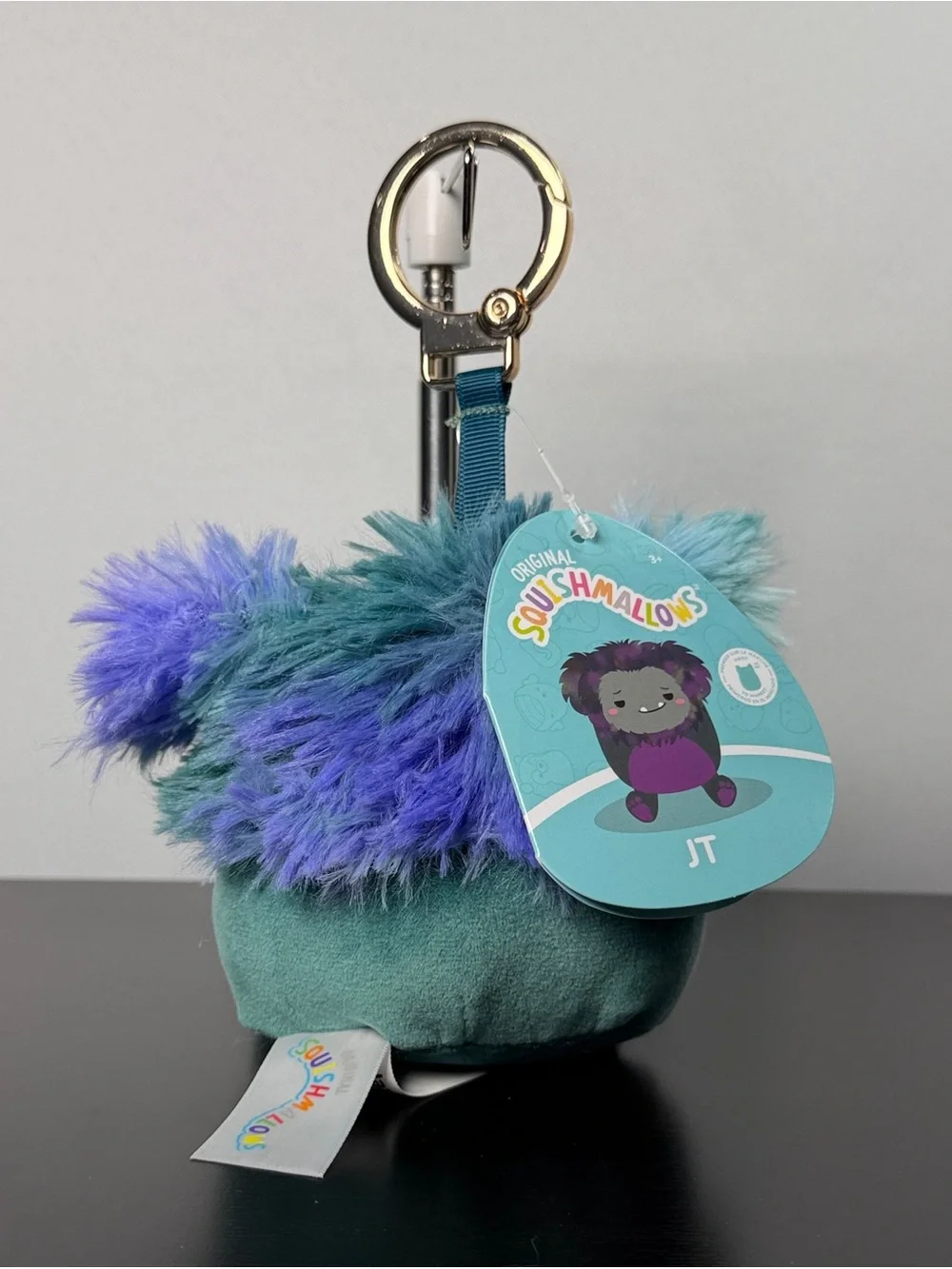 Squishmallows Mallow Moods Confident JT Plush Clip NWT